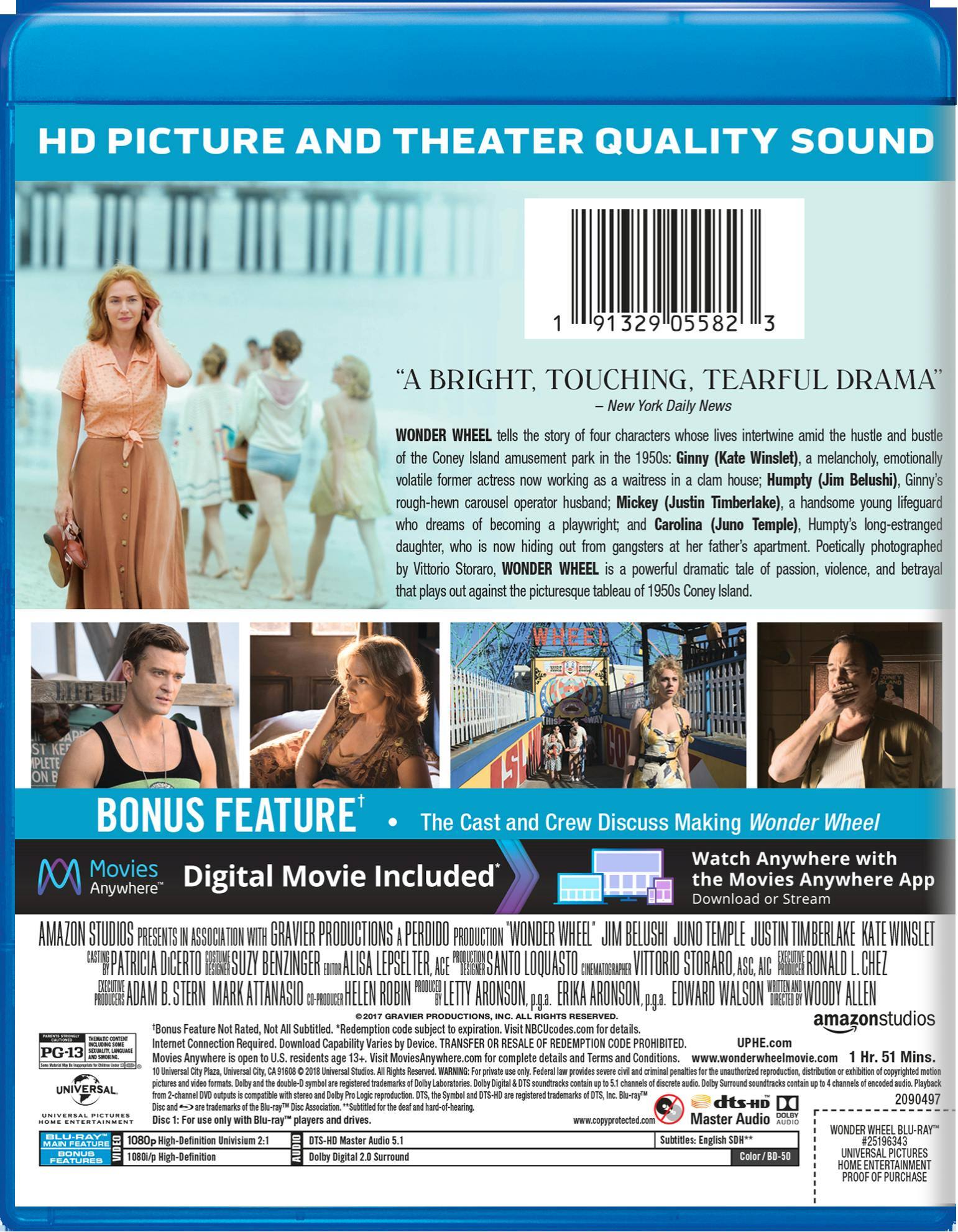 Angle. Wonder Wheel (Blu-ray + Digital HD) [Blu-ray].