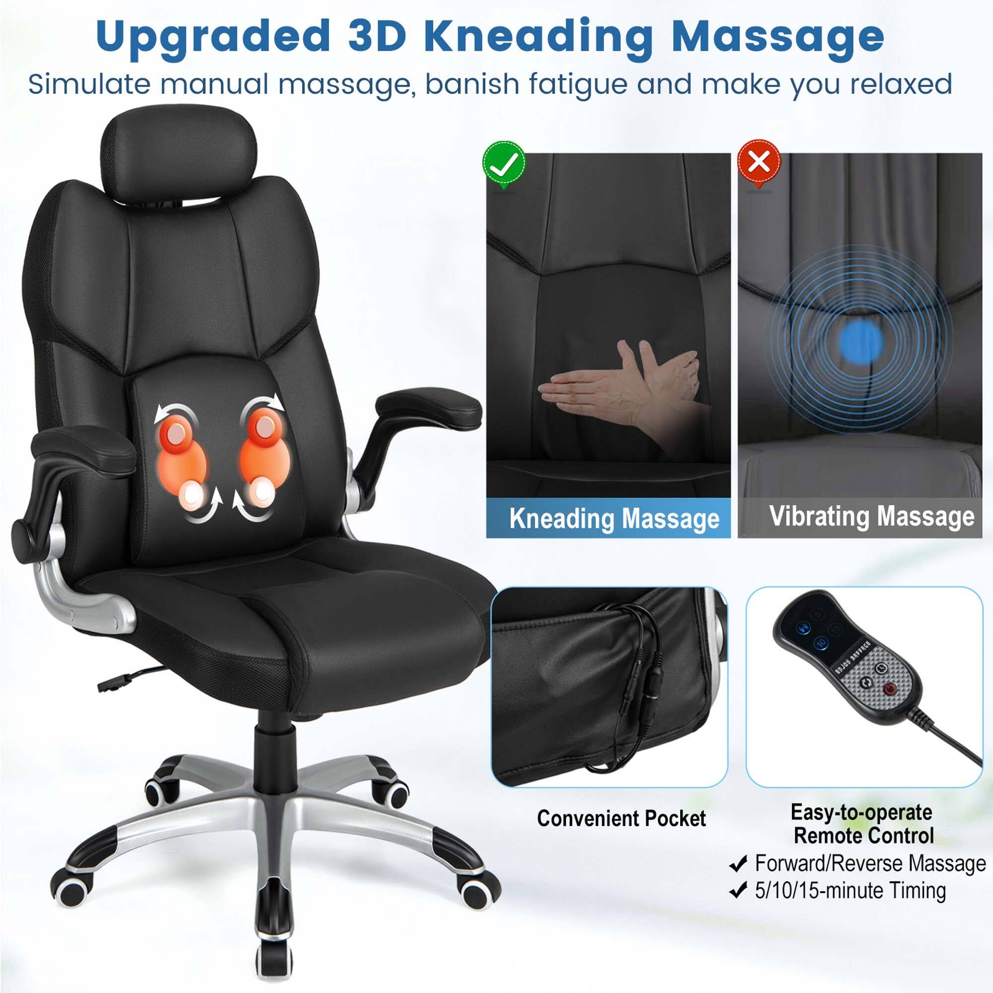 Upgraded 3D Kneading Massage: Simulate manual massage, banish fatigue, and make you relaxed. Kneading Massage: Vibrating Massage. iBArN Convenient Pocket. Easy-to-operate Remote Control. Forward/Reverse Massage. 5/10/15-minute Timing.