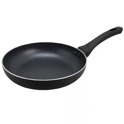 Front. Oster - Oster Ashford 9.5 inch Aluminum Frying Pan in Black - Black.