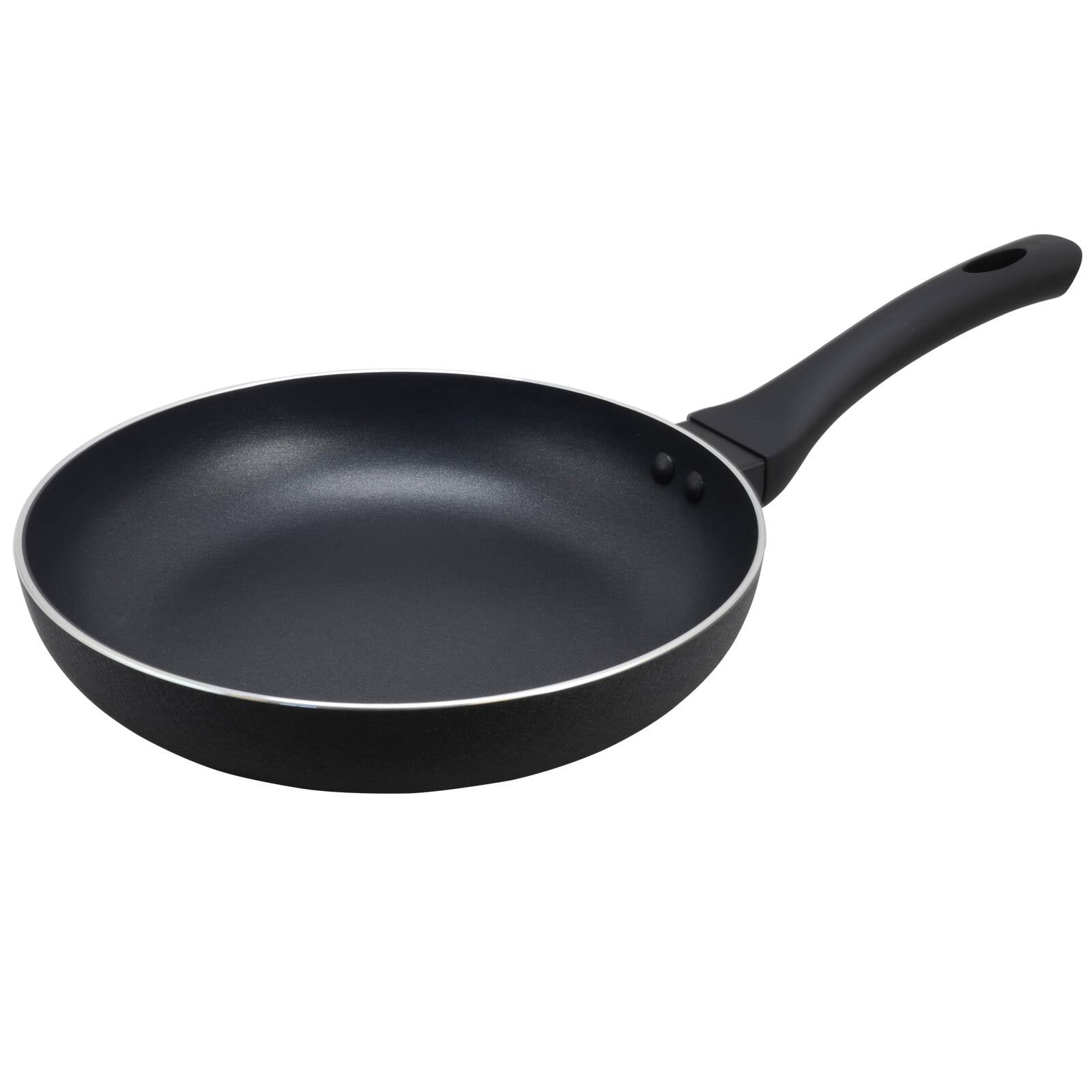 Front. Oster - Oster Ashford 9.5 inch Aluminum Frying Pan in Black - Black.