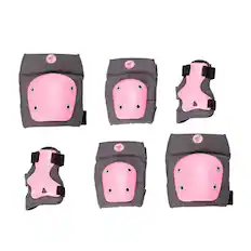 Front. Segway - Segway Protective Gear Set, S, Streamlined Shell, Adjustable Fit, Easy to Wear, Hard Exterior, Soft Interior - Pink.