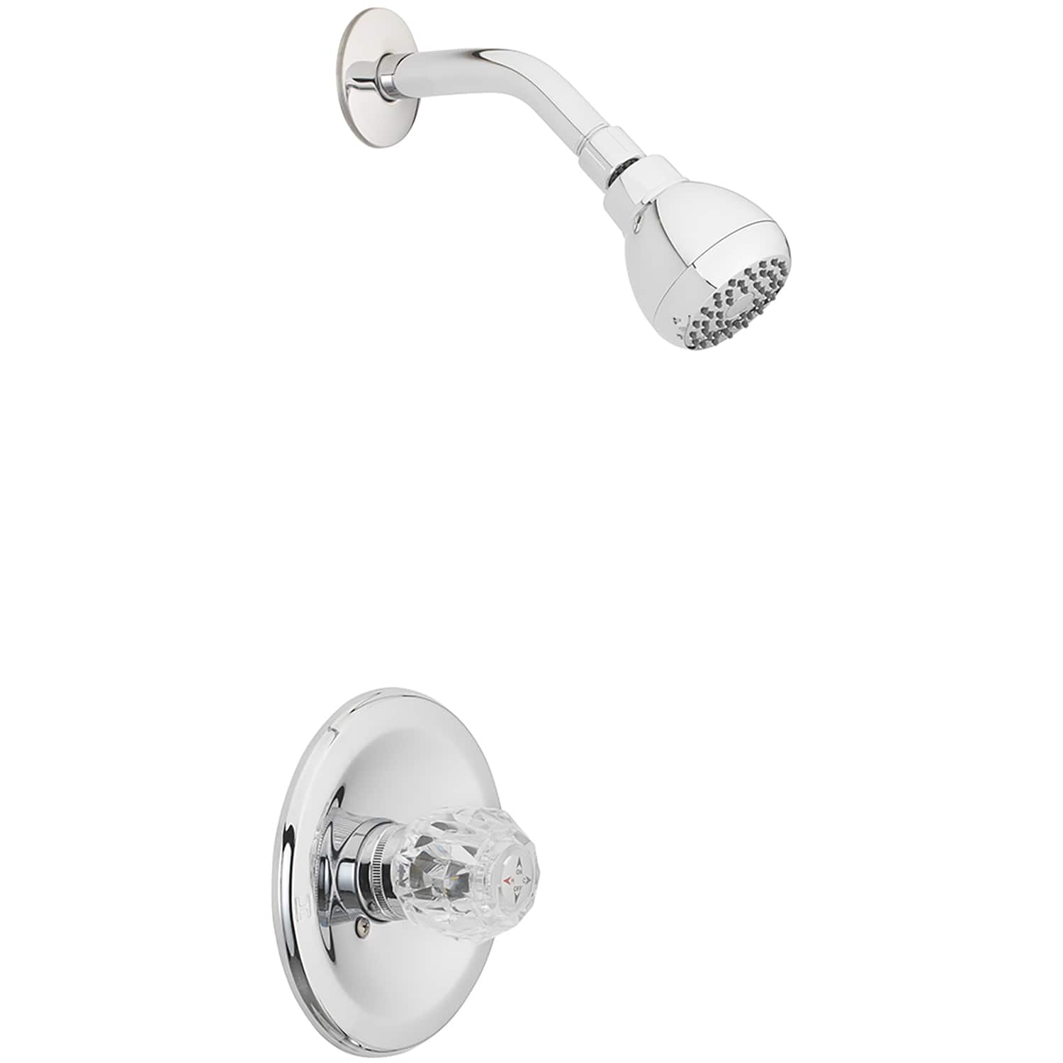 OAKBROOK - 1-Handle Chrome Shower Faucet - Silver