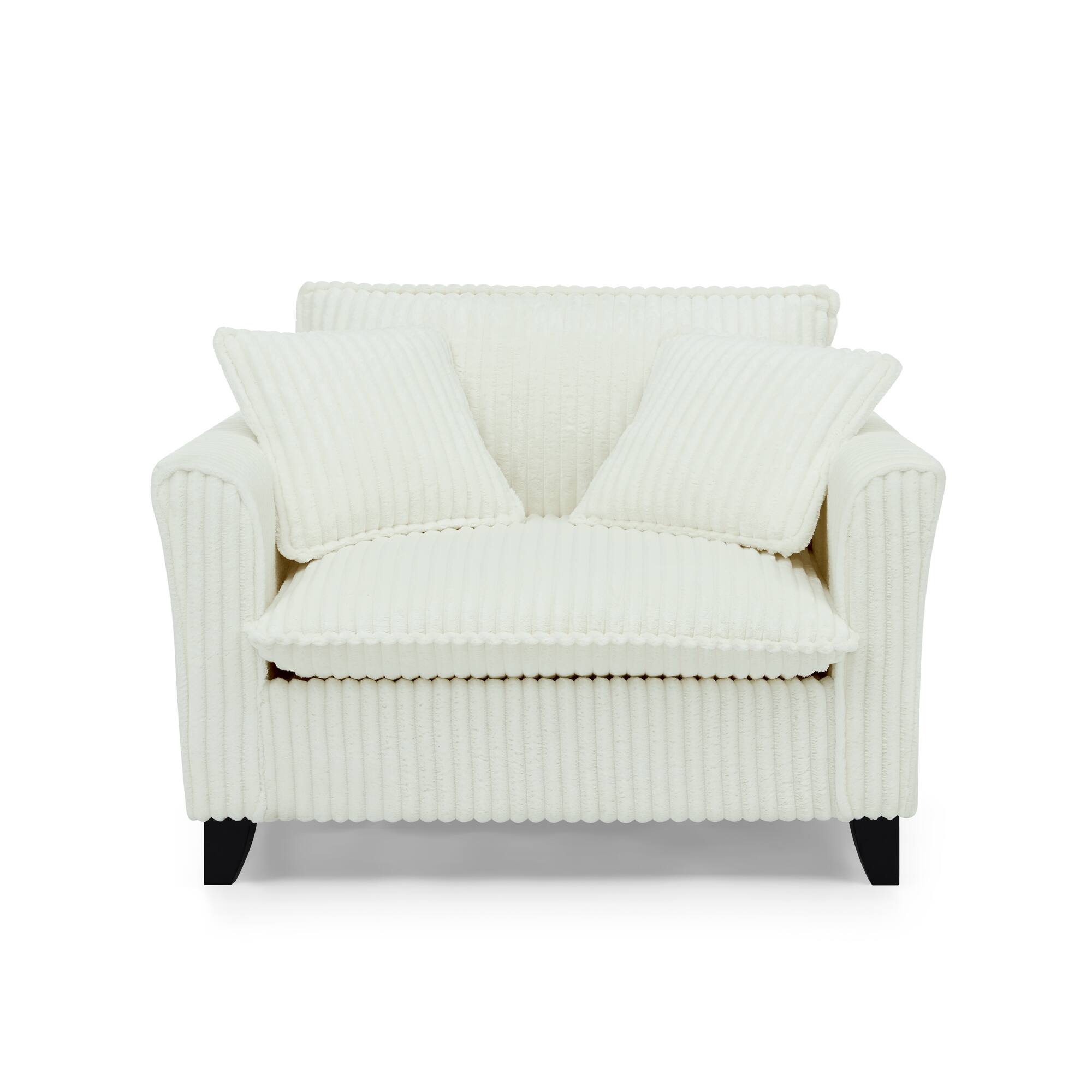 Alt View 5. GOODSILO - Comfortable Single Sofa Chair with Backrest & Armrests - Living Room & Bedroom Accent - Beige.