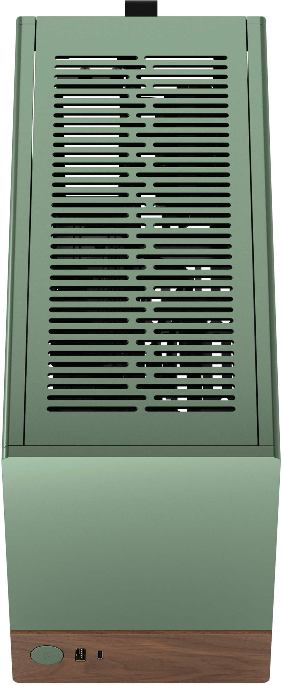 Alt View 15. Fractal Design - Terra Jade Mini-ITX Small Form Factor PC Case with PCIe 4.0 Riser - Jade.