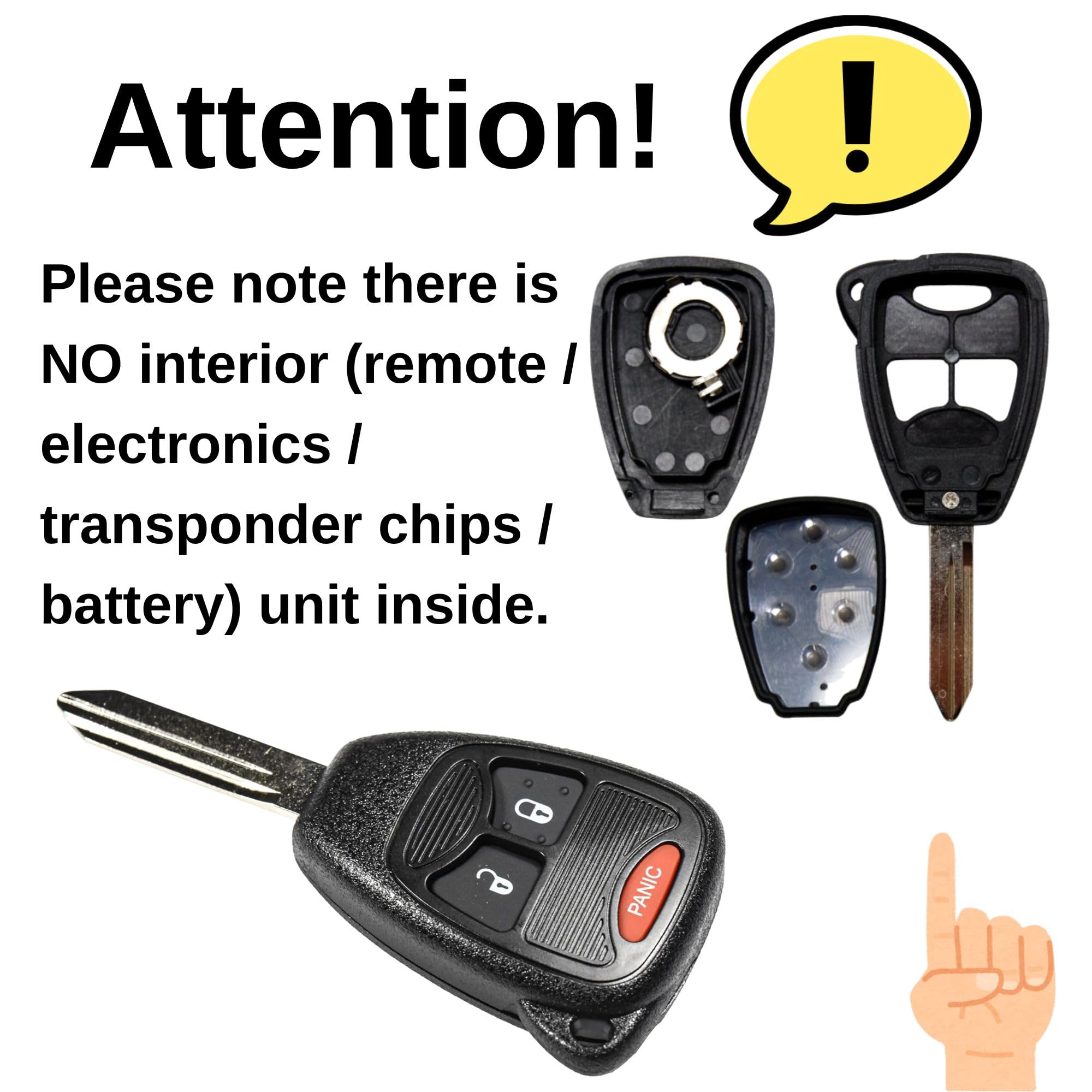 Attention!  
Please note there is NO interior (remote / electronics / transponder chips / battery) unit inside.