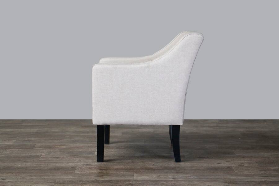 Left. Baxton Studio - Brittany Club Chair - Beige.