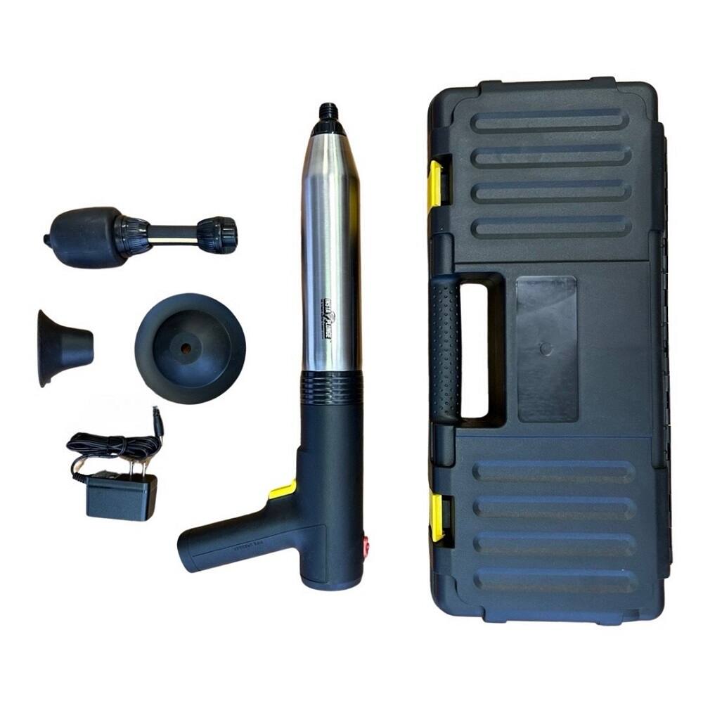 Left. Generac - InstaPlunge Pro Electric Plunger (Black) with Multiple Attachable Heads.