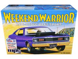 Skill 2 Model Kit 1976 Dodge Dart Sport "Weekend Warrior" 1/25 Scale Model by MPC - Multicolor