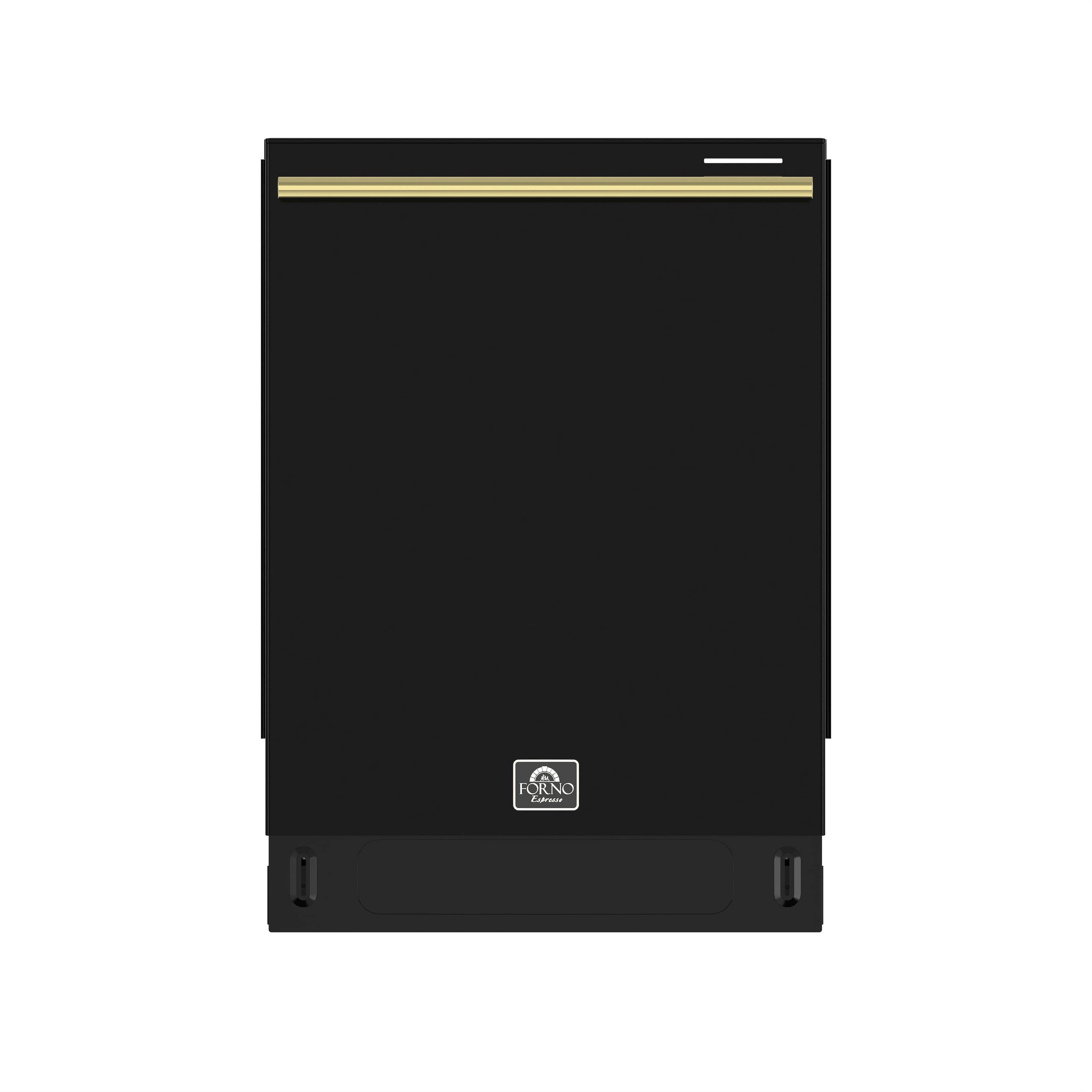 Forno Appliances - Stella 24" Top Control Built-In Stainless Steel Tub Dishwasher and 44dBA - Black