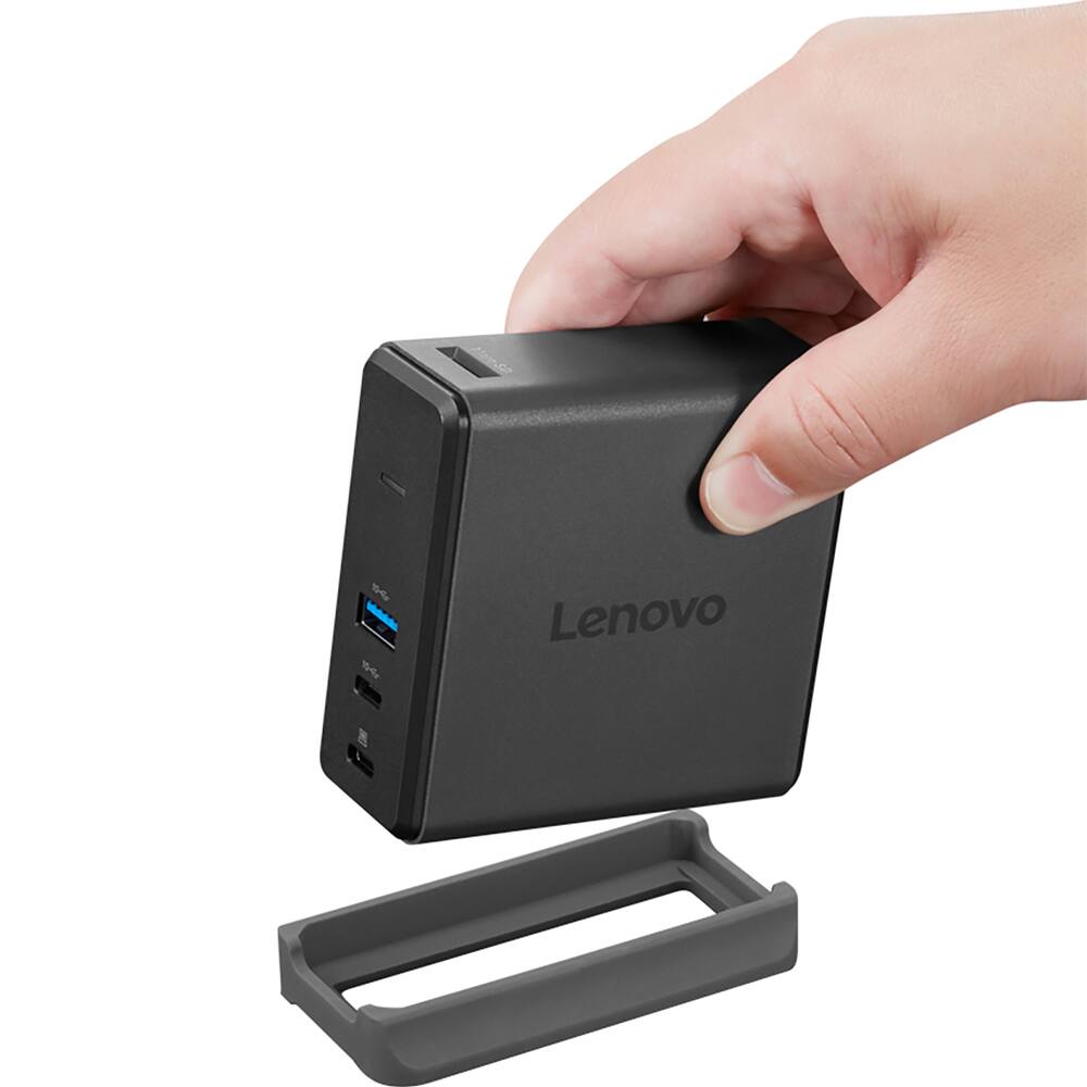 Alt View 5. Lenovo - X9 Charging GaN Travel Dock - 40BD0065US.