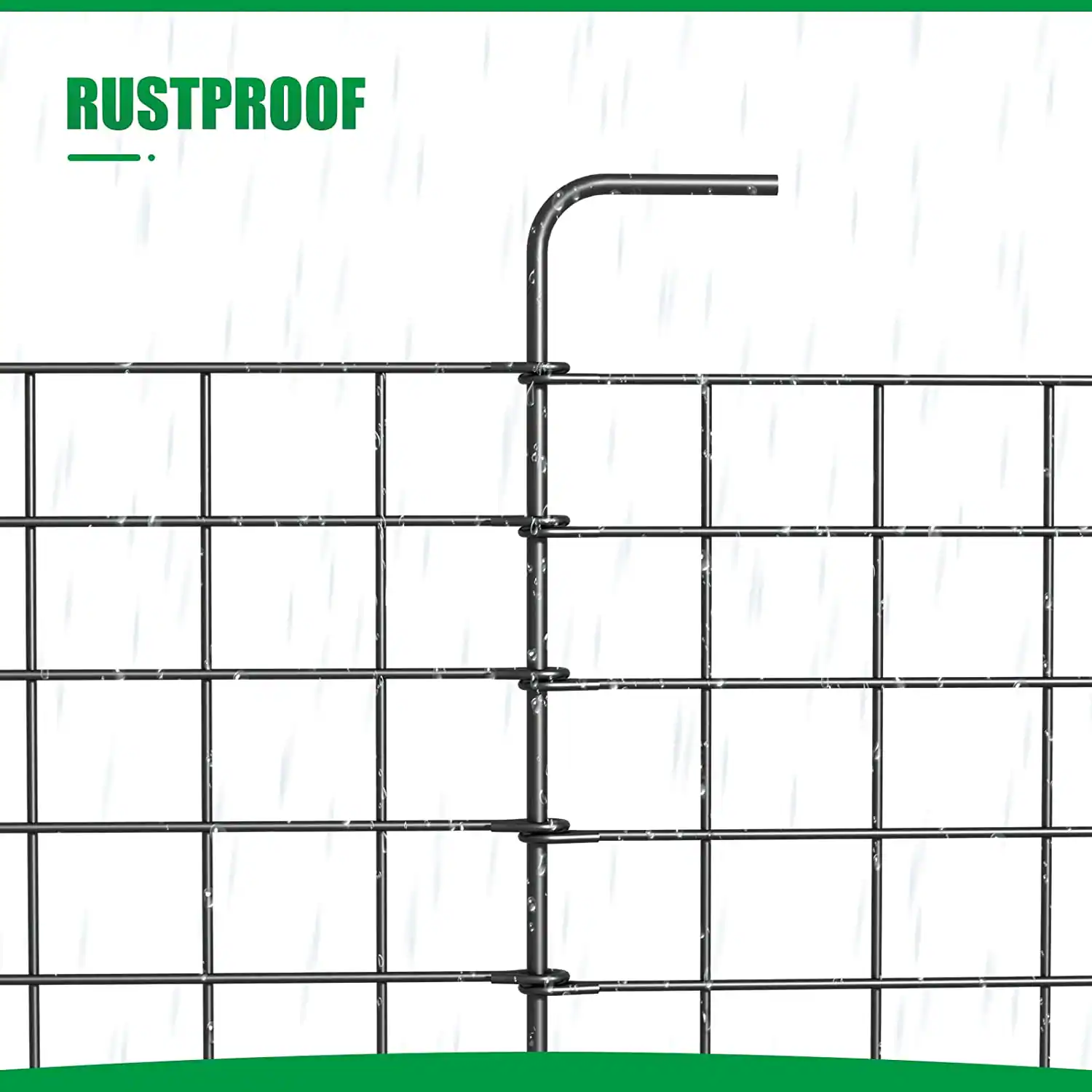 Alt View 3. Oumilen - Metal Wire Garden Animal Barrier Fence 16 Pack.