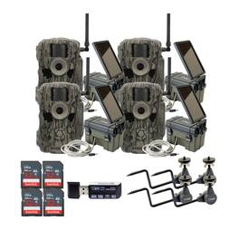 Stealth Cam - 36MP Fusion Max Cellular Trail Camera with Power Bundle (4 Pack)