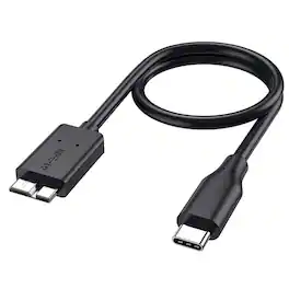 Home Collection - 3ft Micro-B to USB-C 3.1 External Hard Drive Cable