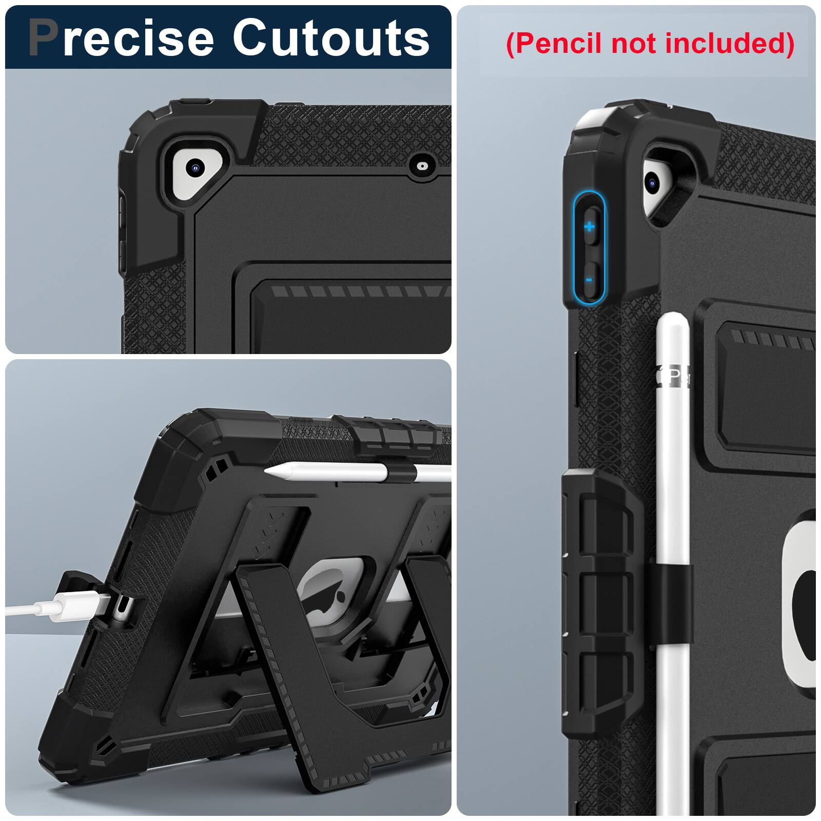 Precise Cutouts  
(Pencil not included)