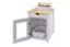 Alt View 13. TRINITY - 20" White Litter Box Enclosure End Table w/ Drawer - White.