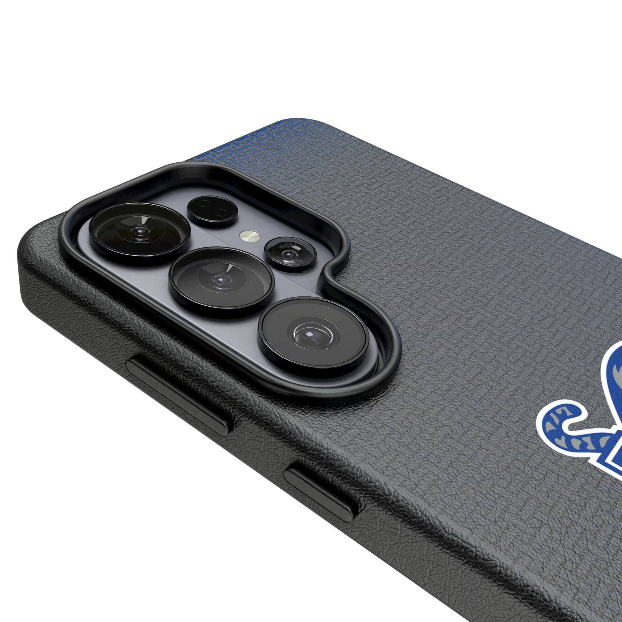 Alt View 2. Keyscaper - Memphis Tigers Linen Galaxy Magnetic Bump Case - S25 - Black.