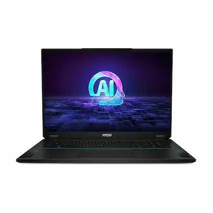 Angle. MSI - Stealth 18 AI Studio 18" Gaming Laptop - Intel Core Ultra 9 185H with 32GB Memory - NVIDIA GeForce RTX 4080 - 1TB SSD - Midnight Black, Black.