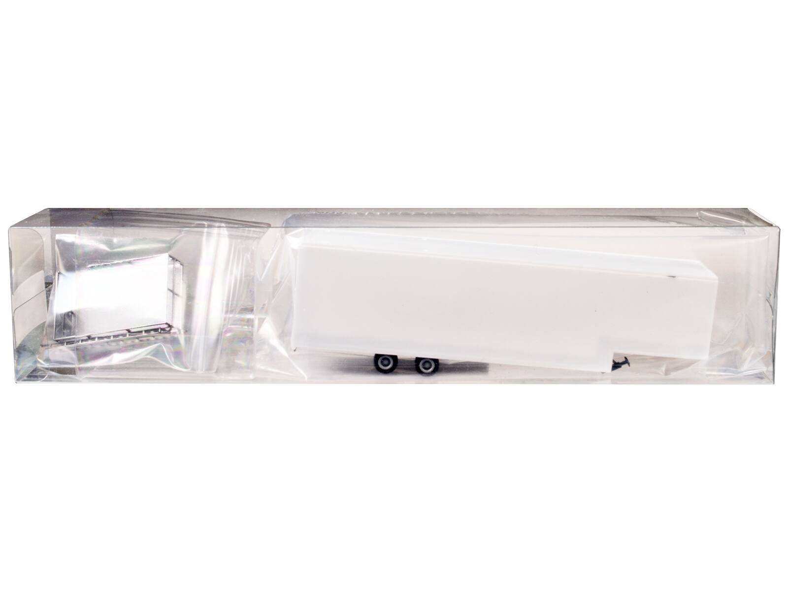 Left. Promotex - Race Horse Transport Trailer White 1/87 (HO) Plastic Model by Promotex - White.