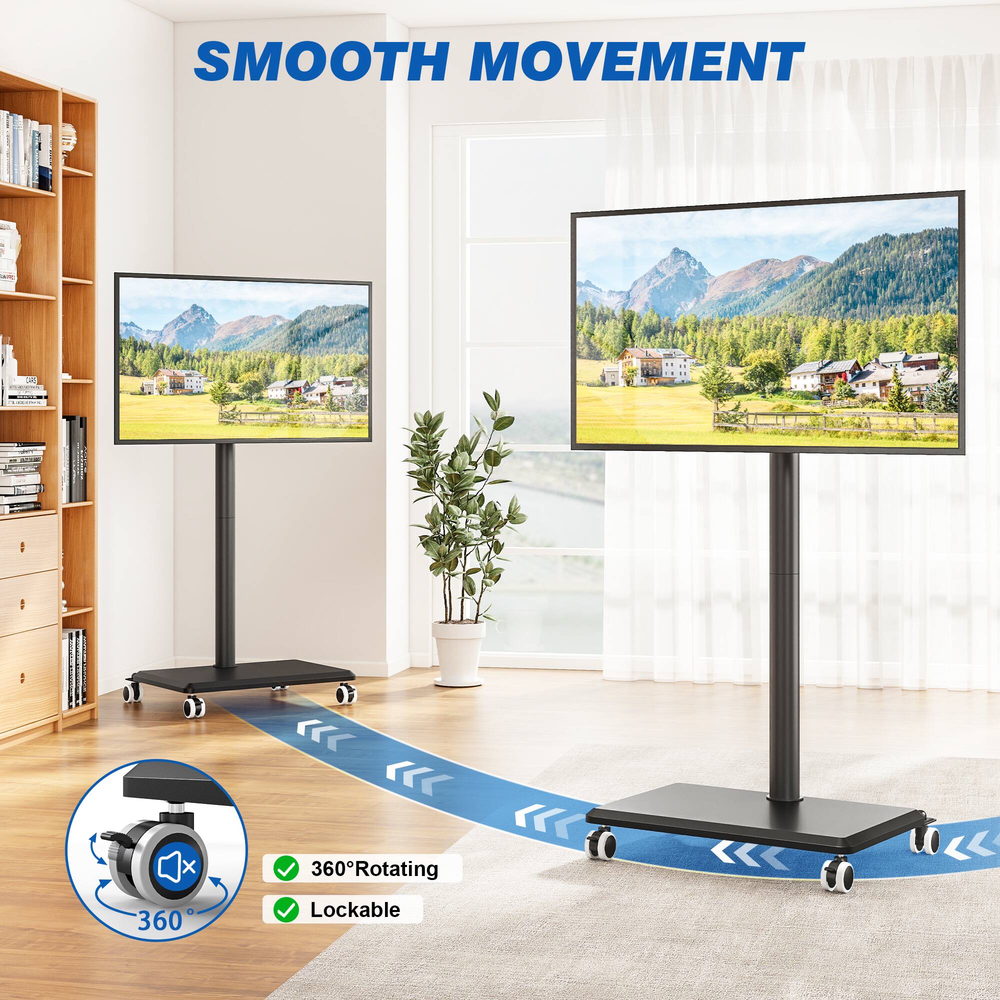 SMOOTH MOVEMENT

- 360° Rotating
- Lockable