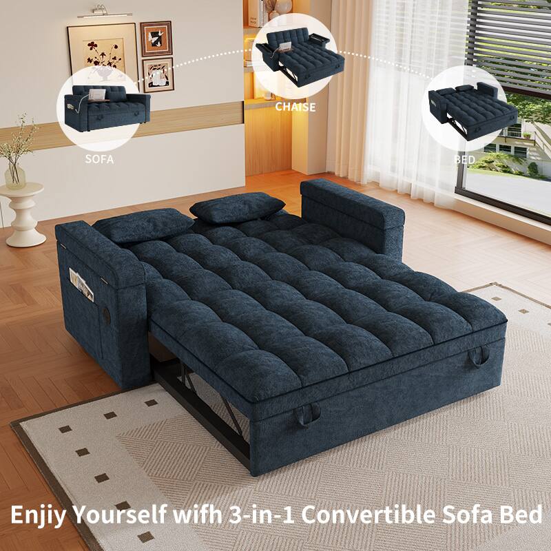 Enjoy Yourself with 3-in-1 Convertible Sofa Bed

CHAISE SOFA BED