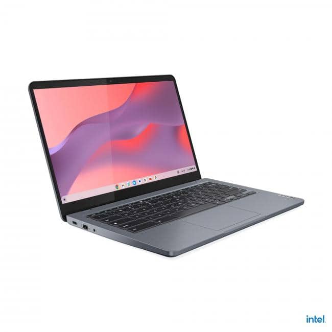 Lenovo - IdeaPad Slim 3 14" FHD IPS Touchscreen Chromebook Plus Intel Core i3-N305 8GB RAM 256GB UFS - Storm Grey