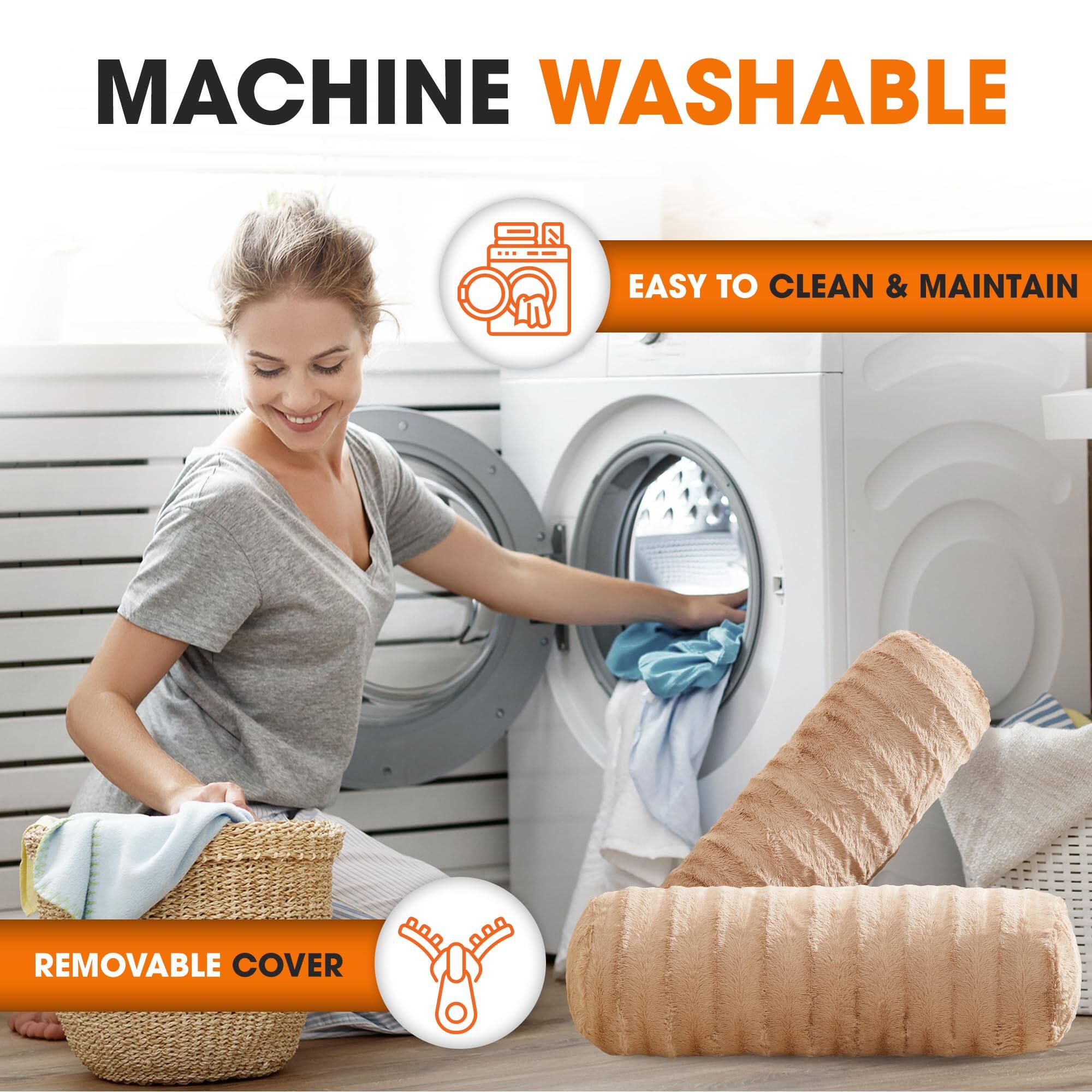MACHINE WASHABLE  
EASY TO CLEAN & MAINTAIN  
REMOVABLE COVER