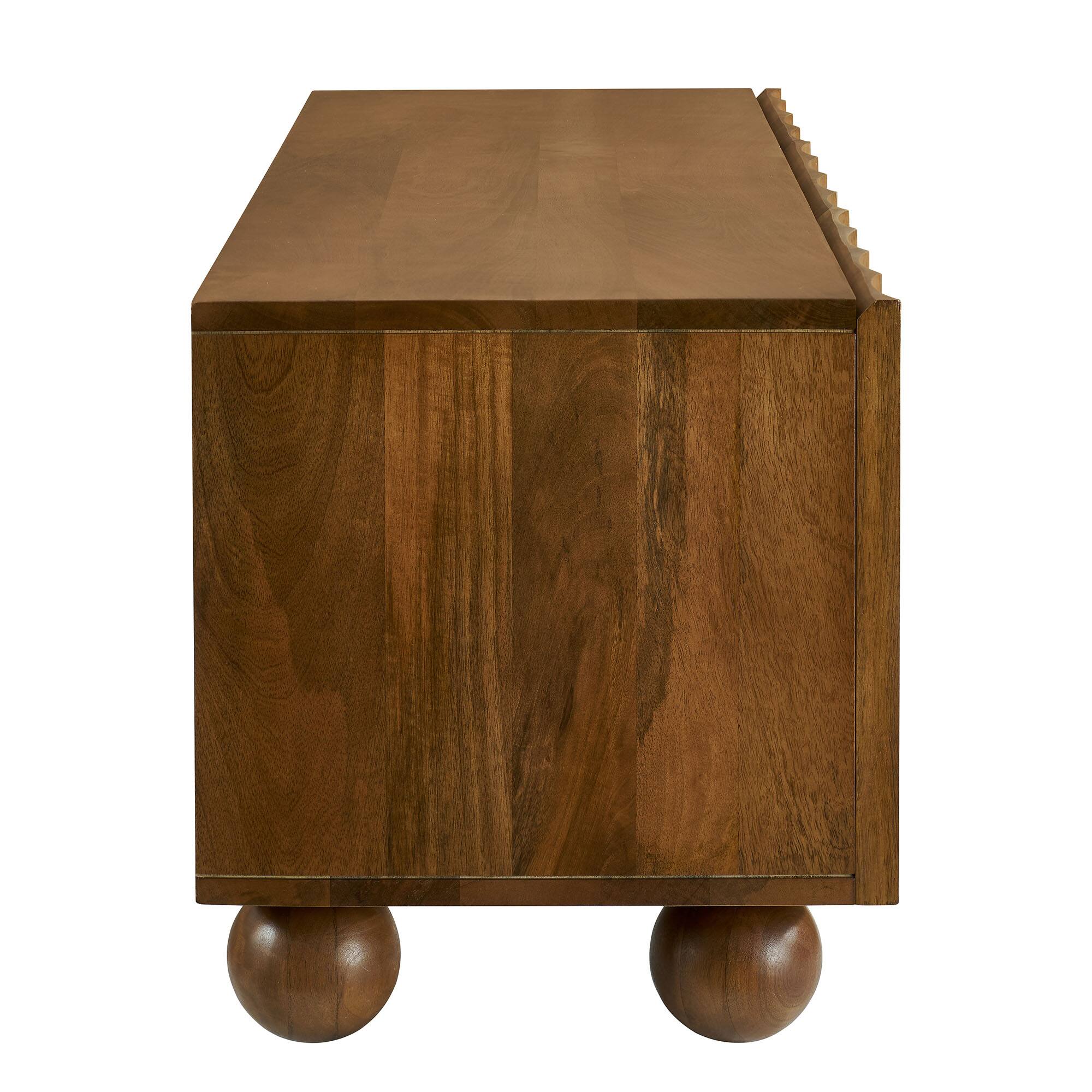 Back. Modway - Sorren Scalloped 54" Wood TV Stand by Modway - Walnut.