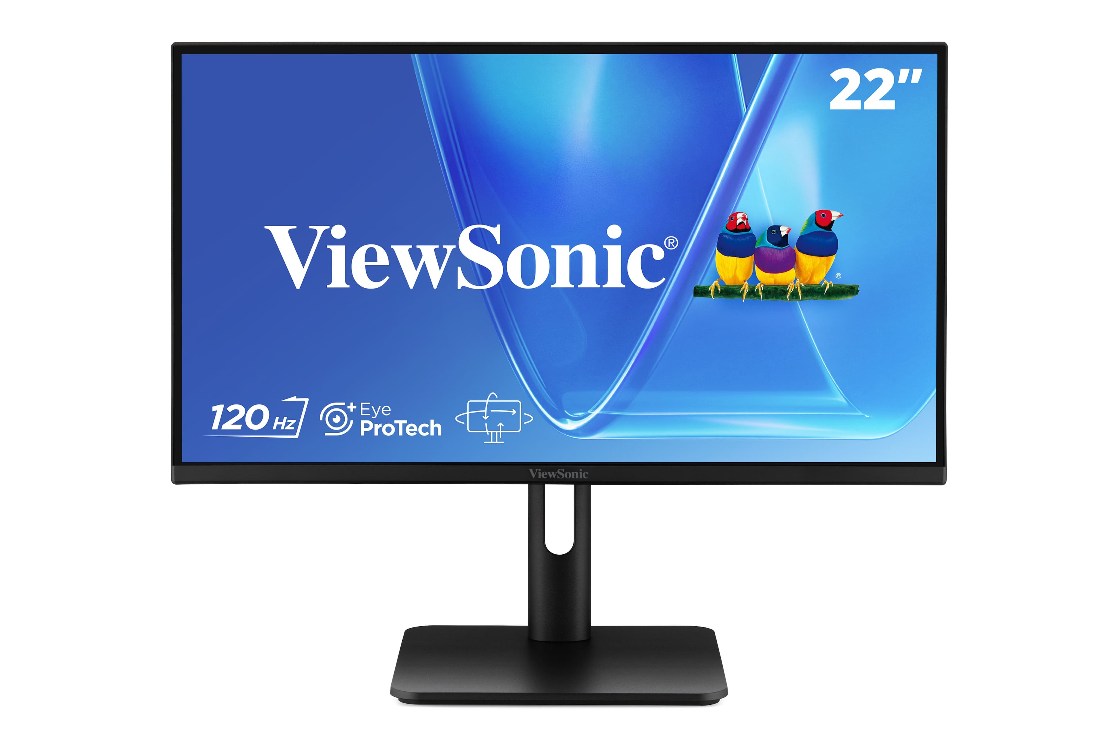 ViewSonic - VG2242 22" 1080p Monitor, VA Display with 120Hz for Smooth Home and Office Productivity - Black