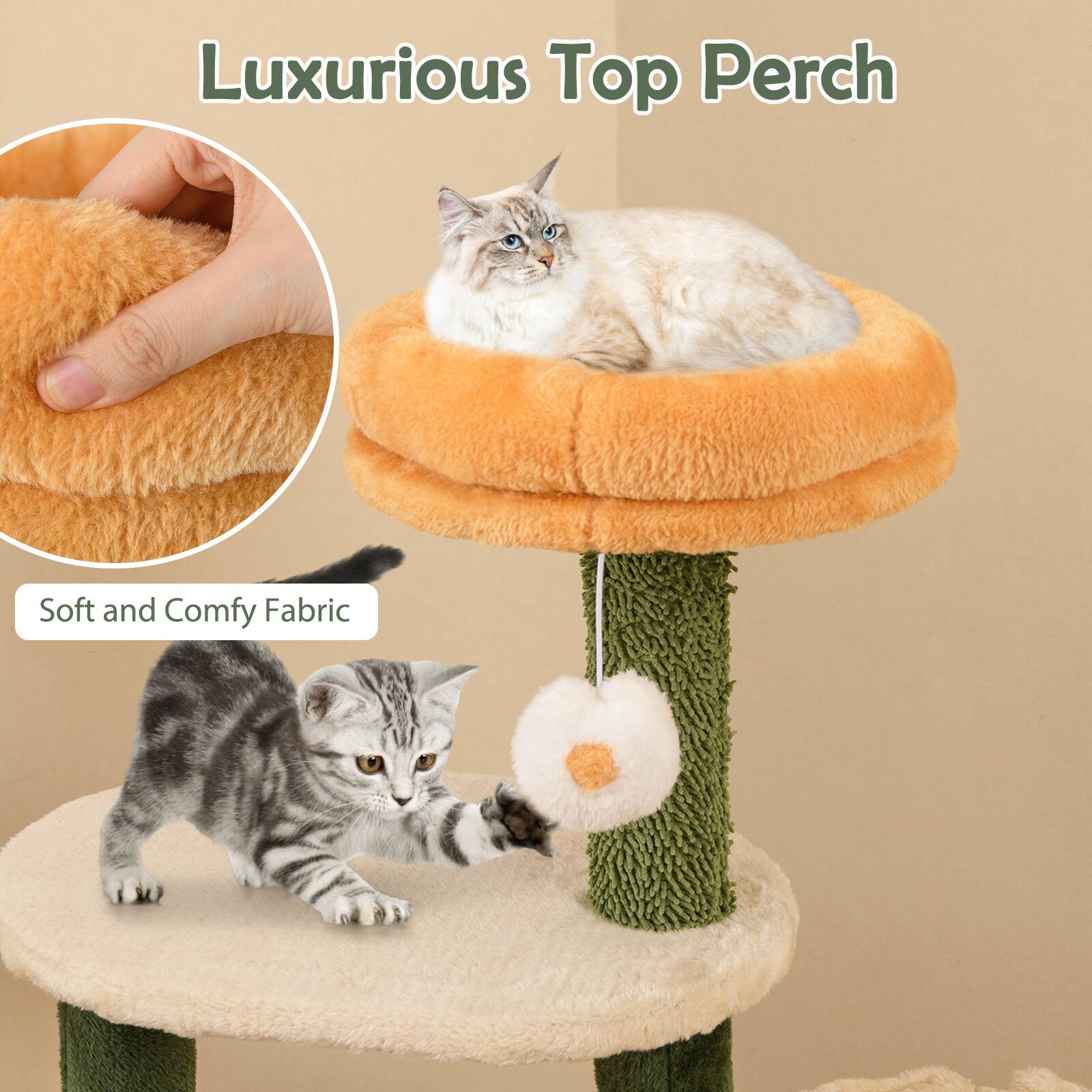 Luxurious Top Perch

Soft and Comfy Fabric
