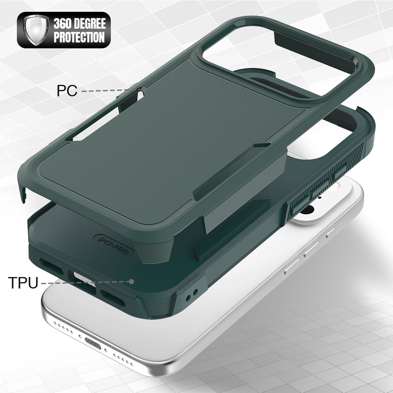 360 DEGREE PROTECTION  
PC  
TPU  
P17-PRO  
22222 3  
J aaaaa