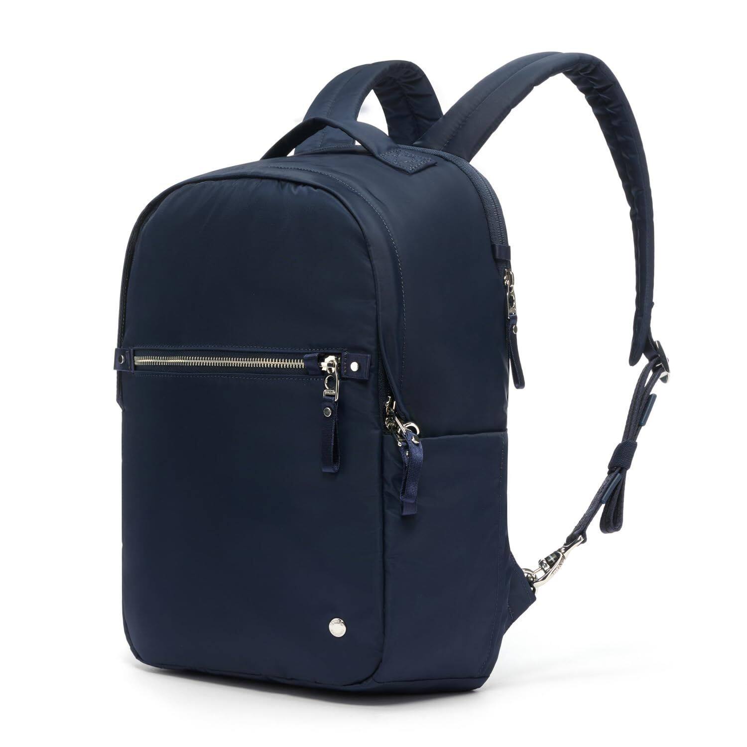 Left. Pacsafe - W 10L Backpack, Navy - Navy.