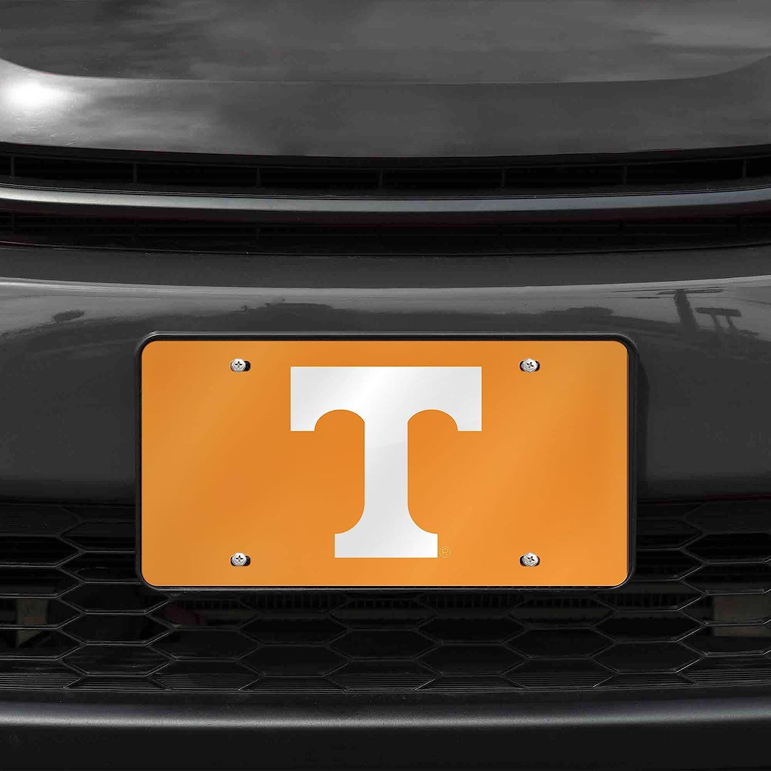 Alt View 1. Rico Industries - Tennessee Volunteers Orange Mirrored Laser Cut License Plate Laser Tag - Multi.