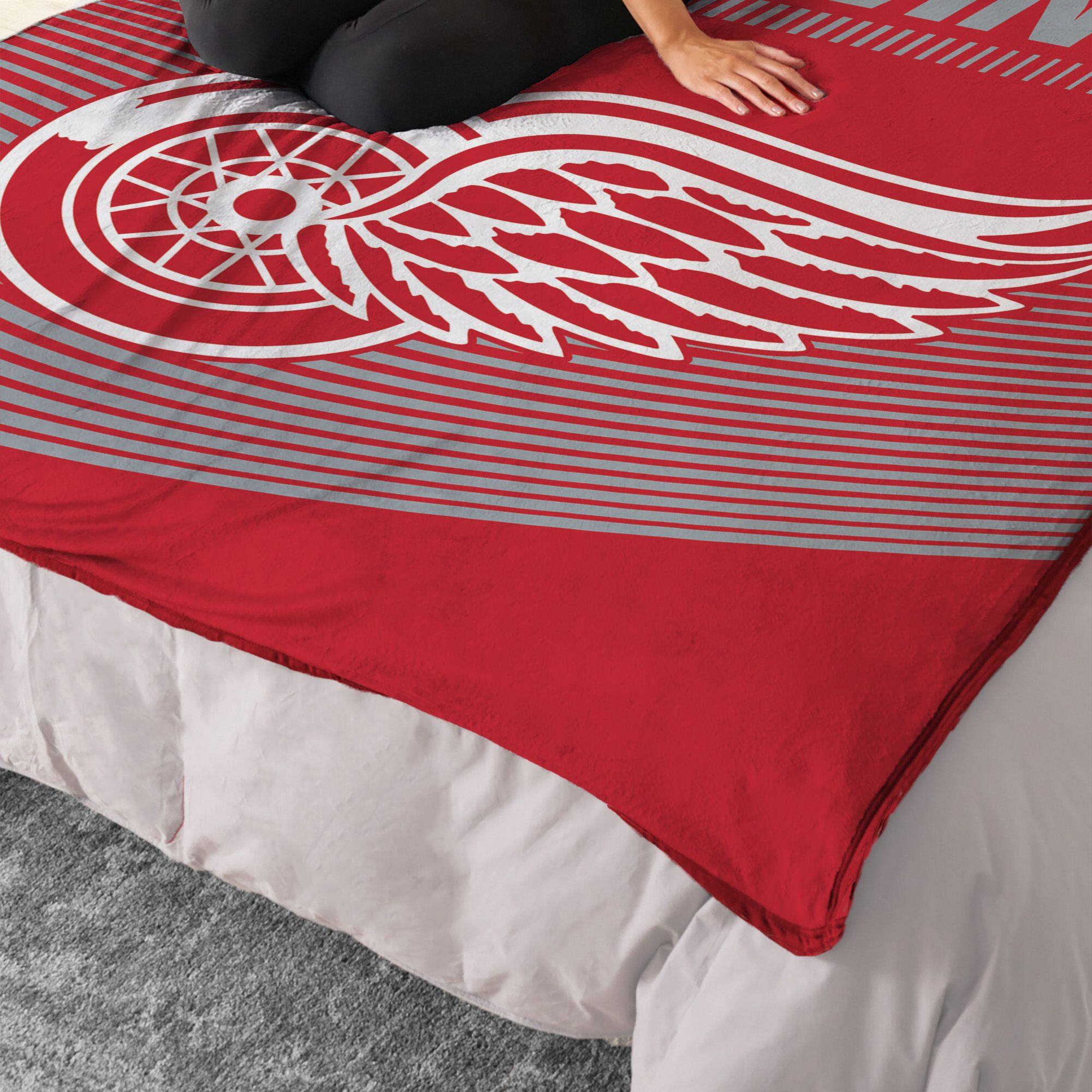 Alt View 1. Sweet Home Collection - NHL Detroit Red Wings 60" x 80" Raschel Throw Blanket - Red.