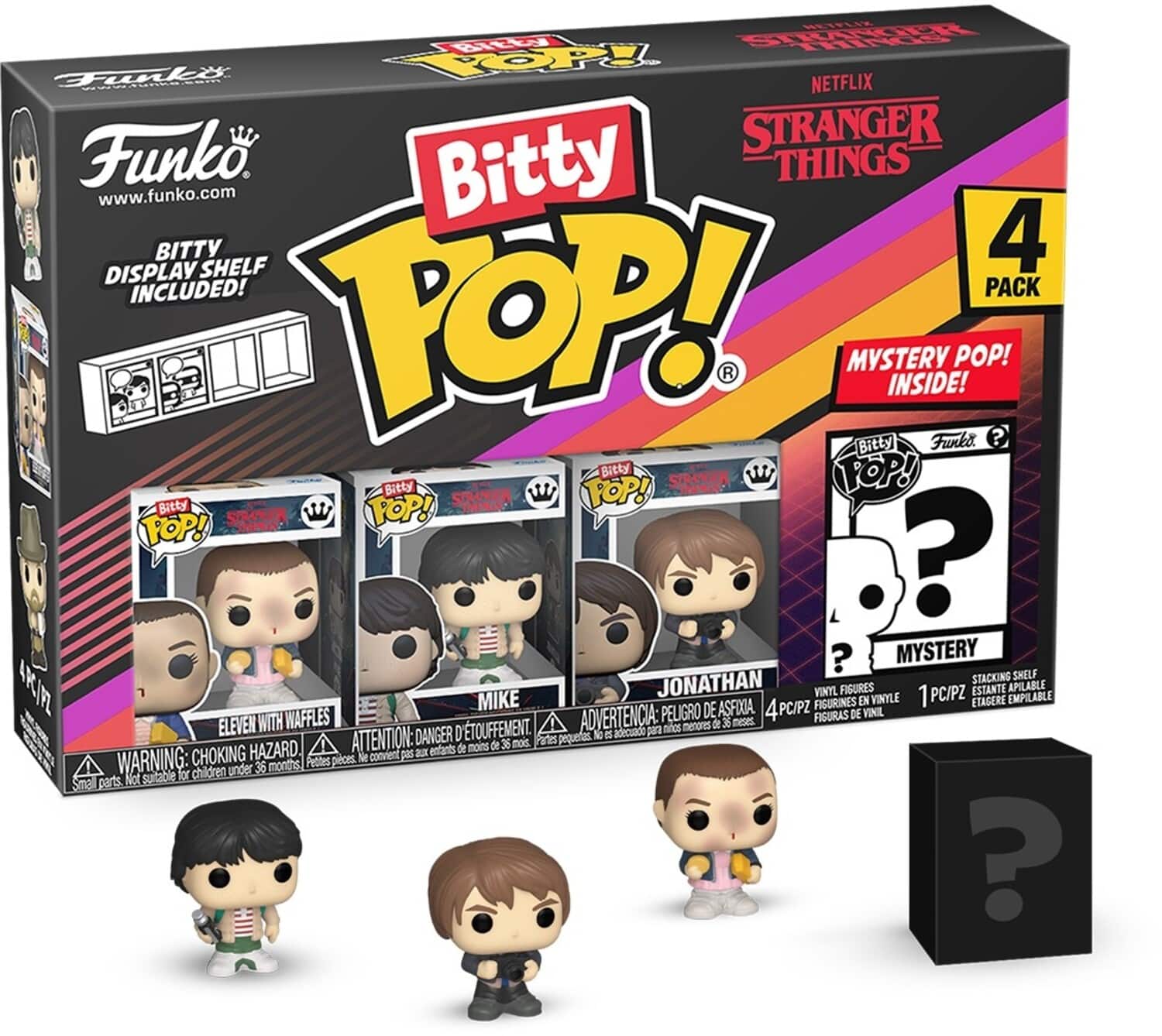 Funko Bitty POP!: Stranger Things SZN1 - Eleven 4-Pack - COLLECTABLES - Multicolor