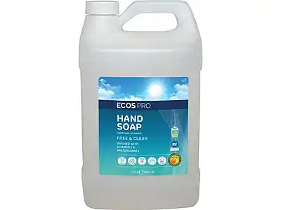 ECOS PRO
HAND SOAP
FREE & CLEAR
INFUSED WITH VITAMIN E & ANTIOXIDANTS