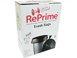 Heritage Bag - AccuFit 55 Gallon Industrial Trash Bag, 40" x 53", Low Density, 1.3 Mil, 50 Bags/Box - Black