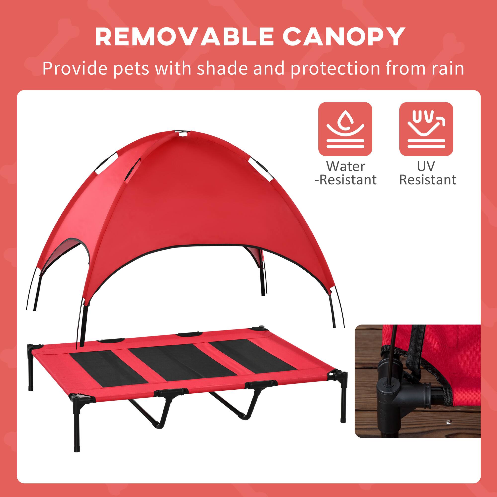 REMOVABLE CANOPY  
Provide pets with shade and protection from rain  
Water-Resistant  
UV-Resistant