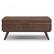 Alt View 11. Simpli Home - Owen Lift Top Large Coffee Table Storage Ottoman - Distressed Chestnut Brown.