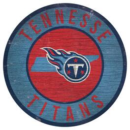Fan Creations - Tennessee Titans 12'' x 12'' State Circle Sign - Multicolor