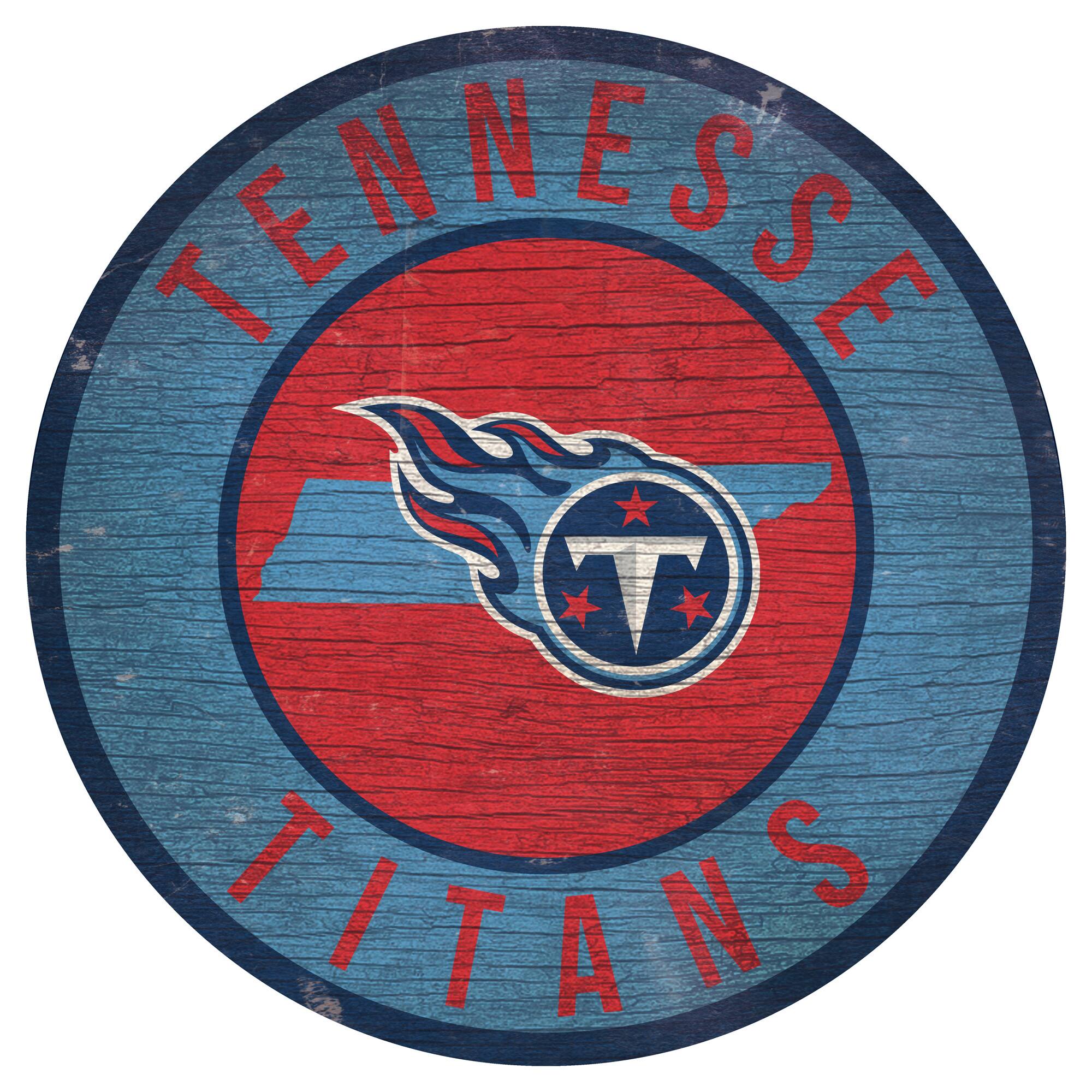 Tennessee Titans 12'' x 12'' State Circle Sign