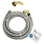 HQRP - 6FT Stainless Steel Dishwasher Fill Hose – Universal 3/8" Comp x 3/8" Comp, Burst-Proof, NSF/cUPC