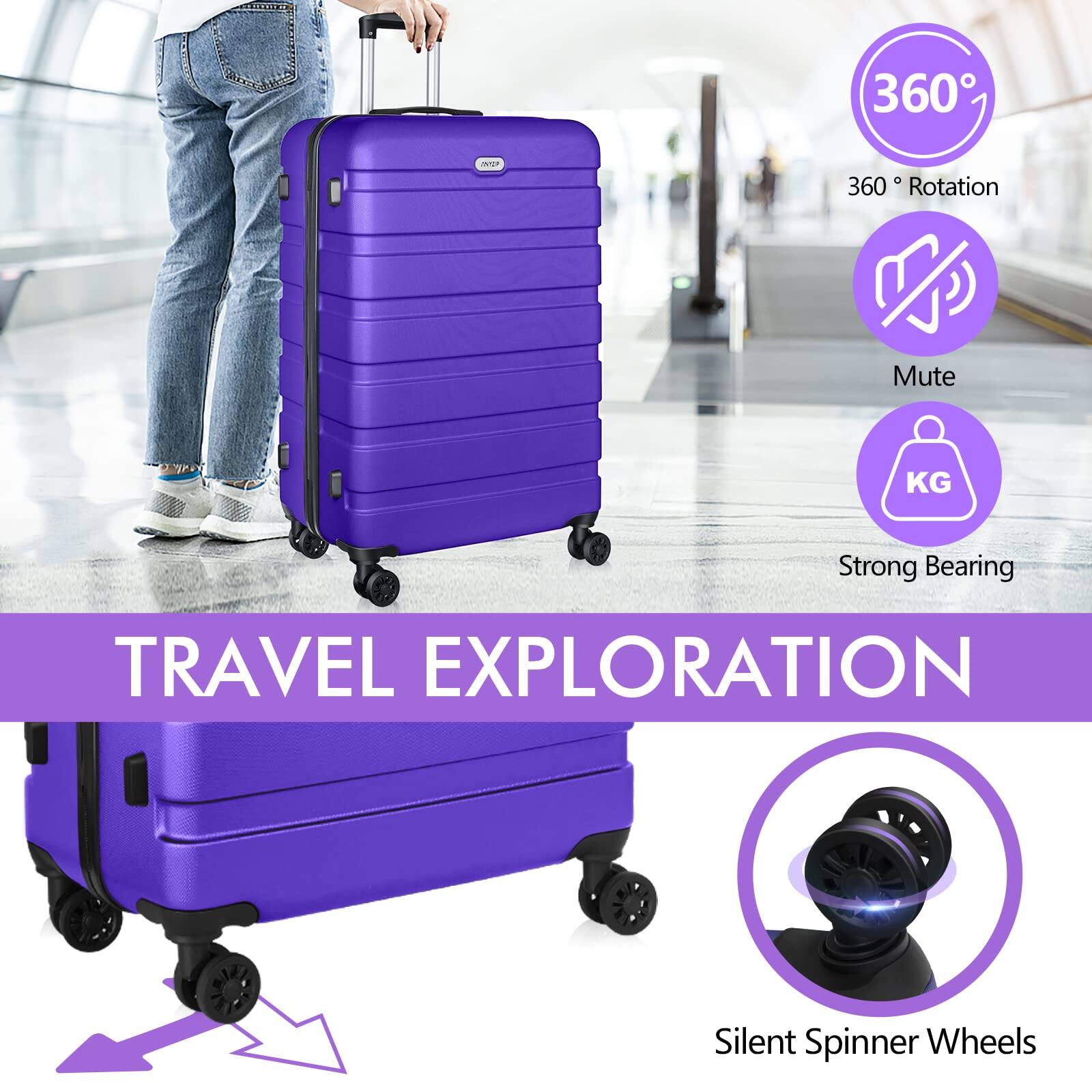 360° Rotation  
Mute  
Strong Bearing  
Silent Spinner Wheels  

TRAVEL EXPLORATION