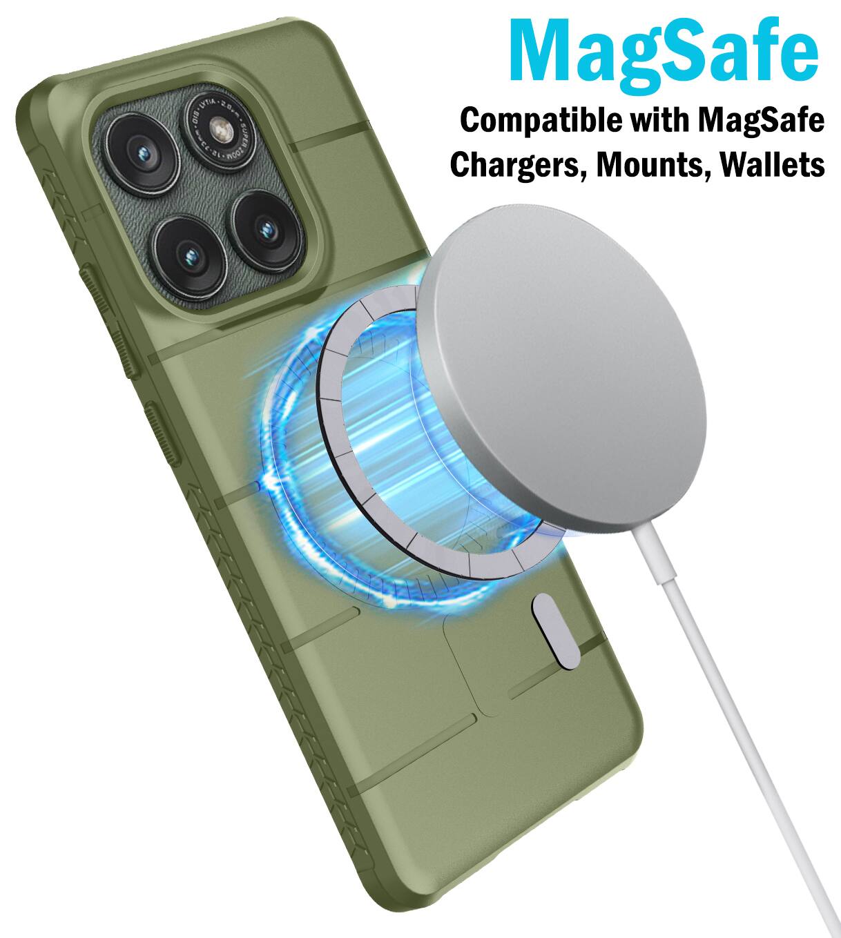 UTHA UTA-2.8 0 : A0gtw SUPEE MagSafe Compatible with MagSafe Chargers, Mounts, Wallets