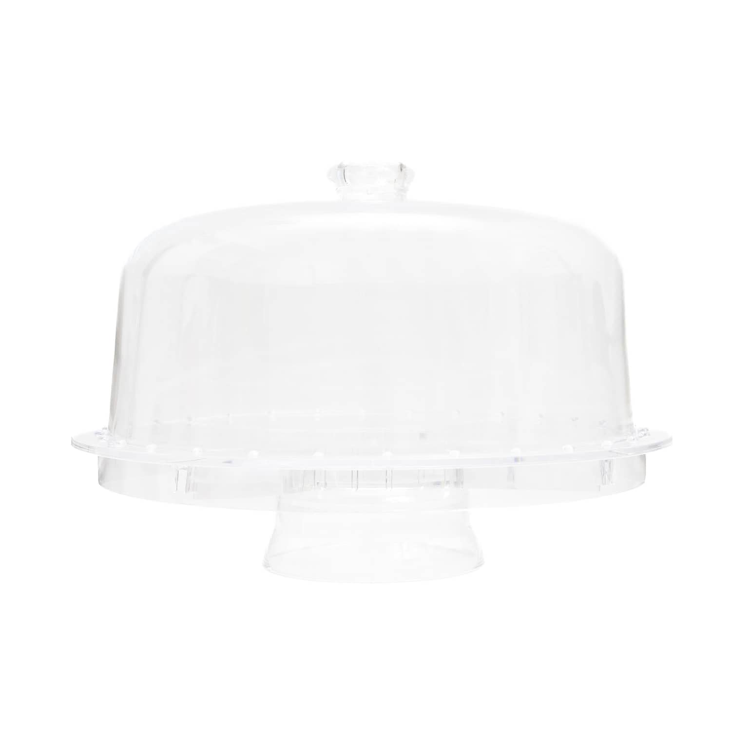 Better Houseware - 885 Convertible 3-piece -acrylic Cake Cover Set - Clear