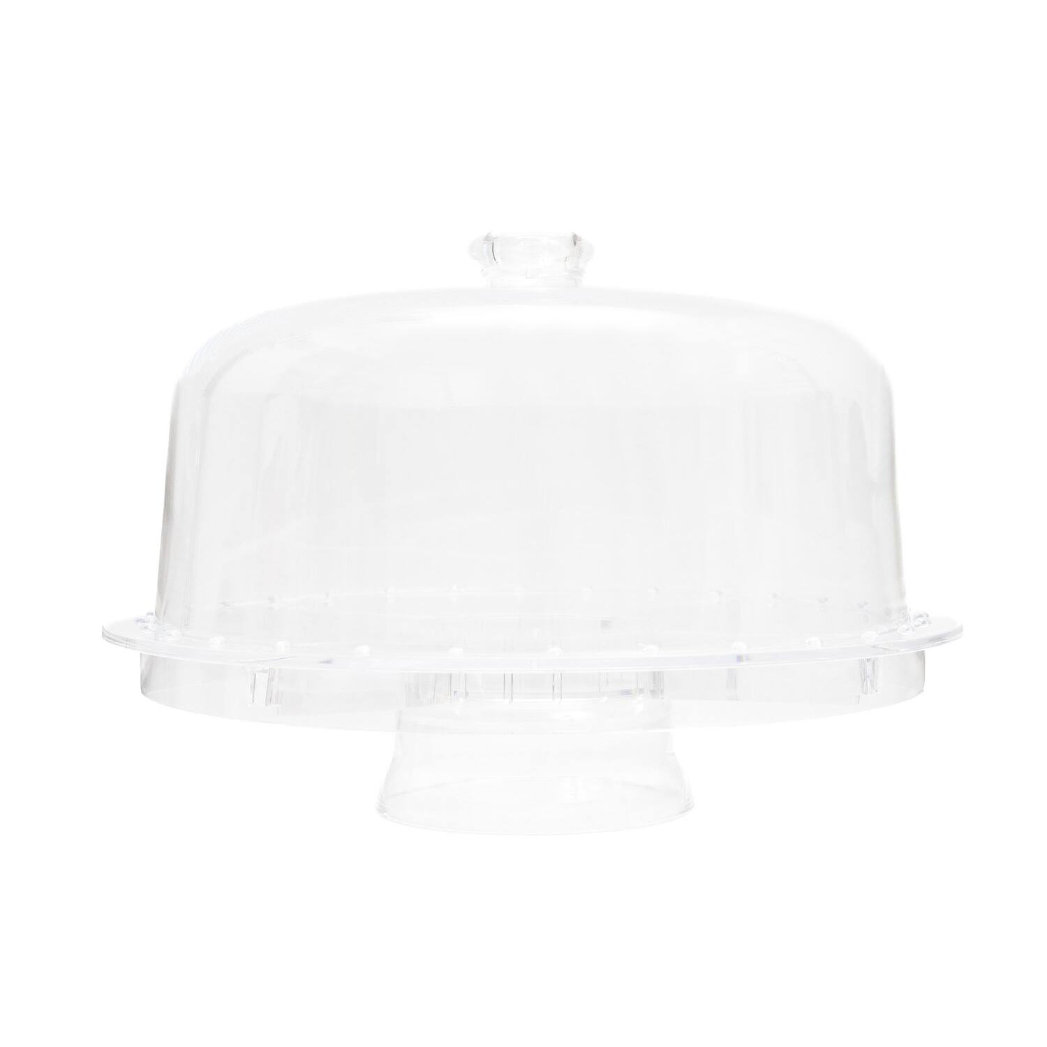 Front. Better Houseware - Better Houseware 885 Convertible 3-piece Clear-acrylic Cake Cover Set - clear.