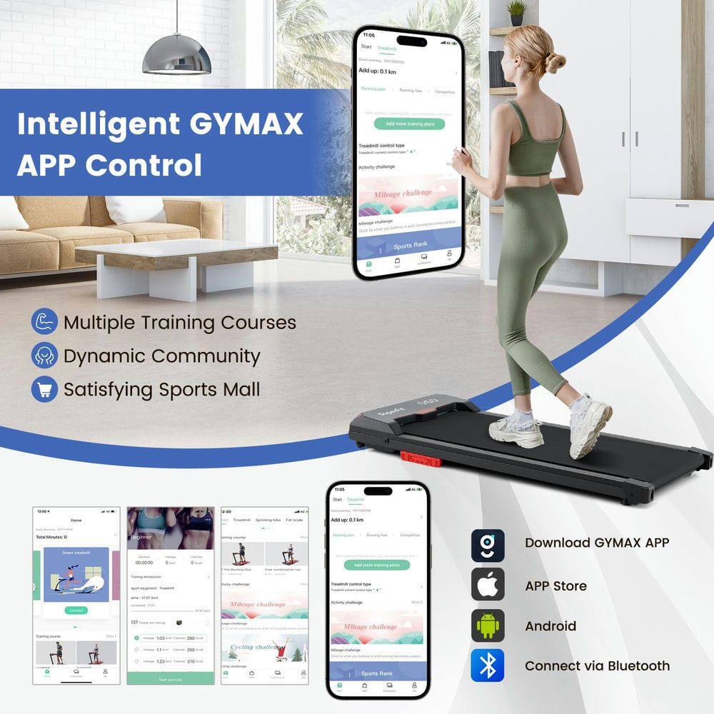 Intelligent GYMAX APP Control

- Multiple Training Courses
- Dynamic Community
- Satisfying Sports Mall

Download GYMAX APP
- APP Store
- Android
- Connect via Bluetooth