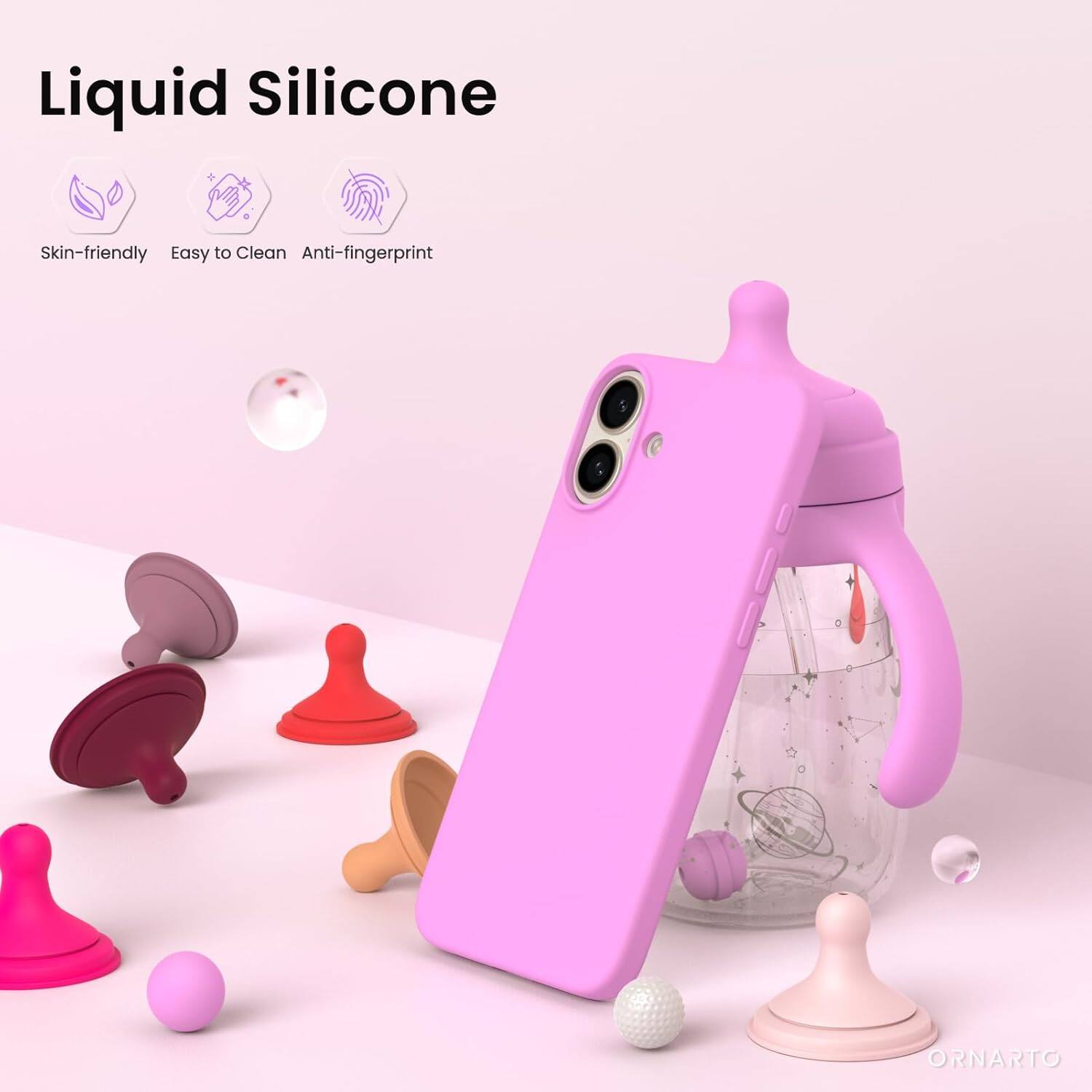 Liquid Silicone Skin-friendly Easy to Clean Anti-fingerprint ORNARTO