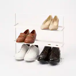 Yamazaki Home - Shoe Rack (18" H) - Steel - Wit