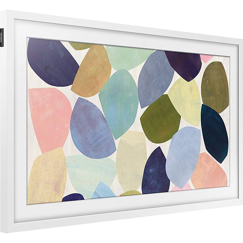 Alt View 6. Samsung - 32" The Frame QLED UHD Quantum HDR Smart TV w/ White Bezel (2023 Model).