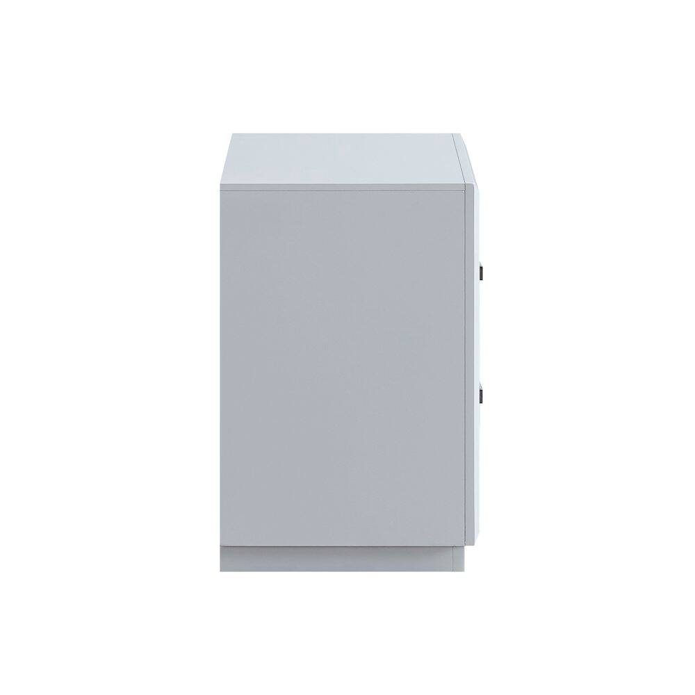 Left. Glory Furniture - Mars Nightstand - White.